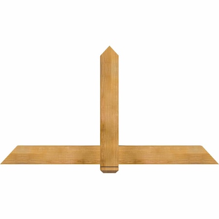 Ekena Millwork Eugene Rough Sawn Timber Gable Bracket, Western Red Cedar, 72"W x 39"H x 4"D x 6"F, 13/12 Pitch GBW072X39X0406EUG00RWR